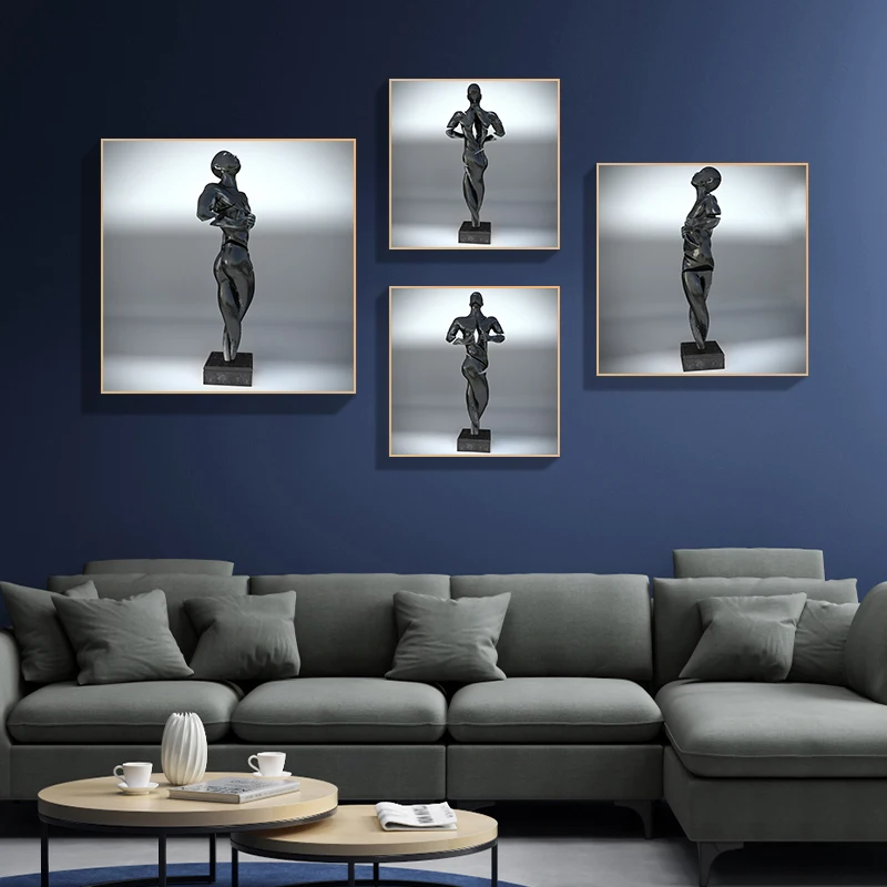 Metal Figure Statue Canvas Paintings Wall Art Abstract Murals Posters and Prints Living Room Modern Interior Decoration for Home
Metal Figure Statue Canvas Paintings Wall Art Abstract Murals Posters and Prints Living Room Modern Interior Decoration for Home