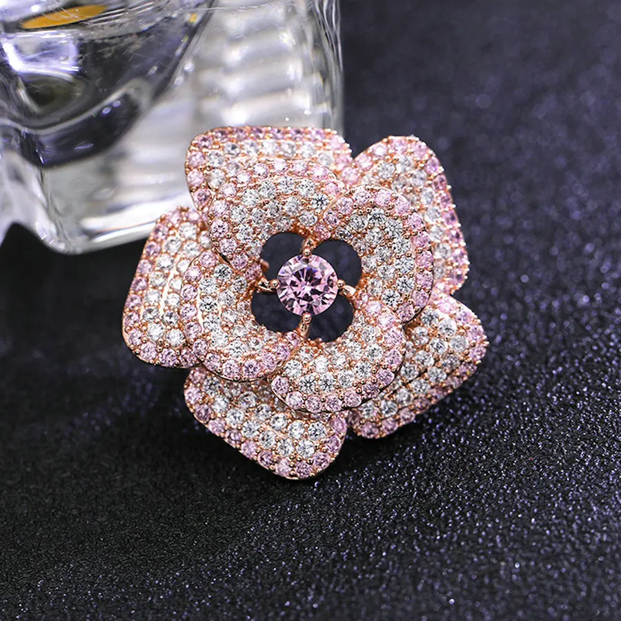 1 PC Fully-Jewelled Rose Flower Brooch Pin Luxury Costume Jewelry Clothes Accessories Brooches For Woman Gift
1 PC Fully-Jewelled Rose Flower Brooch Pin Luxury Costume Jewelry Clothes Accessories Brooches For Woman Gift
