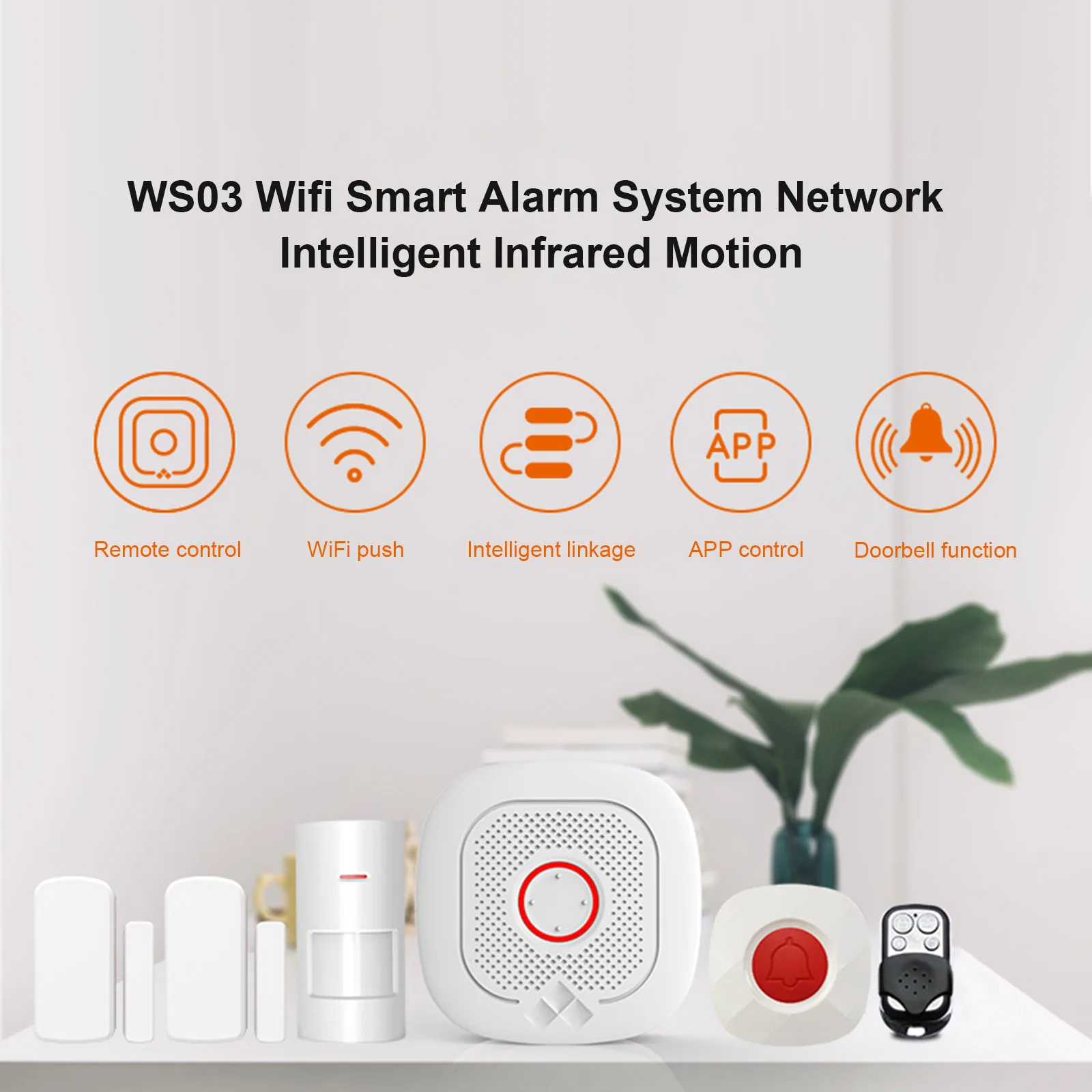 Wifi Smart Alarm System Network Intelligent Infrared Motion Tuya APP Remote Control Door Bell Smart Alertor Amazon Google Home
Wifi Smart Alarm System Network Intelligent Infrared Motion Tuya APP Remote Control Door Bell Smart Alertor Amazon Google Home