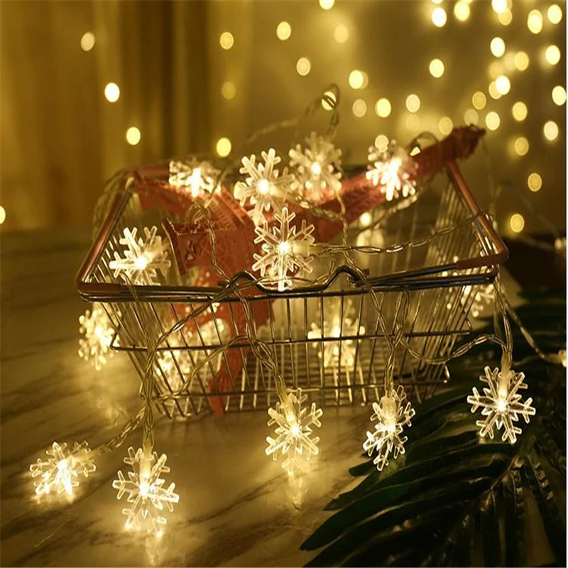 LED Snowflake String Lights Snow fairy lights Garland garden decoration outdoor wedding decoration garden lamps led lights
LED Snowflake String Lights Snow fairy lights Garland garden decoration outdoor wedding decoration garden lamps led lights