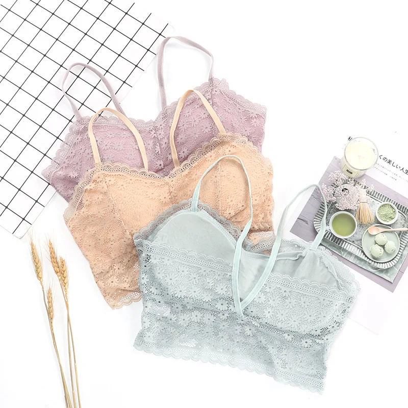 Gym Breathable Sexy Underwear Lace Bra For Women Sports Tops One Size Muliticolors Girls Beauty Back With Padded
Gym Breathable Sexy Underwear Lace Bra For Women Sports Tops One Size Muliticolors Girls Beauty Back With Padded