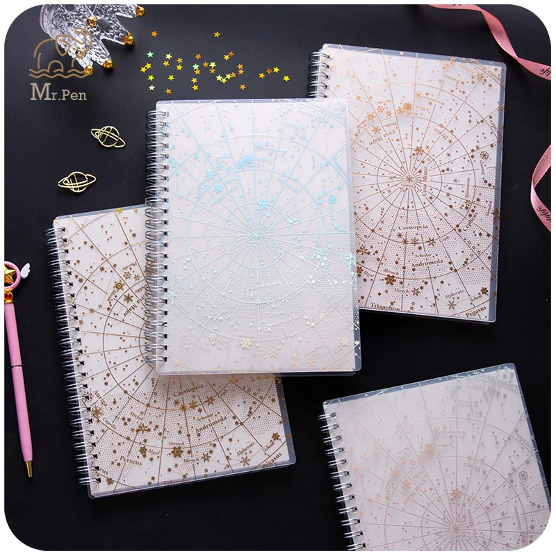 Creative Starry Sky PP Coil Notebook School Student Notebook Portable Sketchbook Stationery Gifts Hardcover Notepad A5 B5 SIZE
Creative Starry Sky PP Coil Notebook School Student Notebook Portable Sketchbook Stationery Gifts Hardcover Notepad A5 B5 SIZE