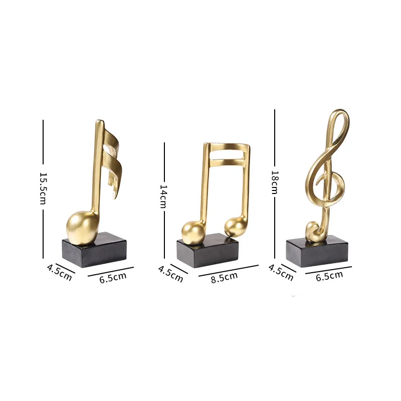 3pcs/Set Golden Musical Note Model Ornaments Resin Art Desk Ornament Office Home Living Room Table Cabinet Ornaments Decoration 
3pcs/Set Golden Musical Note Model Ornaments Resin Art Desk Ornament Office Home Living Room Table Cabinet Ornaments Decoration