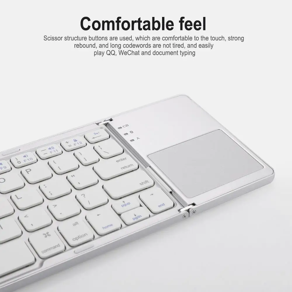 Cewaal Touchpad Foldable Notebook Wireless Bluetooth Keyboard Computer Keyboard Portable PC Keypad Tablet
Cewaal Touchpad Foldable Notebook Wireless Bluetooth Keyboard Computer Keyboard Portable PC Keypad Tablet
