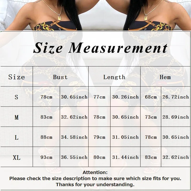 Tube Top Jumpsuits Multi Color Iron Chain Print Off Shoulder Summer Sexy Slim Fit Rompers
Tube Top Jumpsuits Multi Color Iron Chain Print Off Shoulder Summer Sexy Slim Fit Rompers