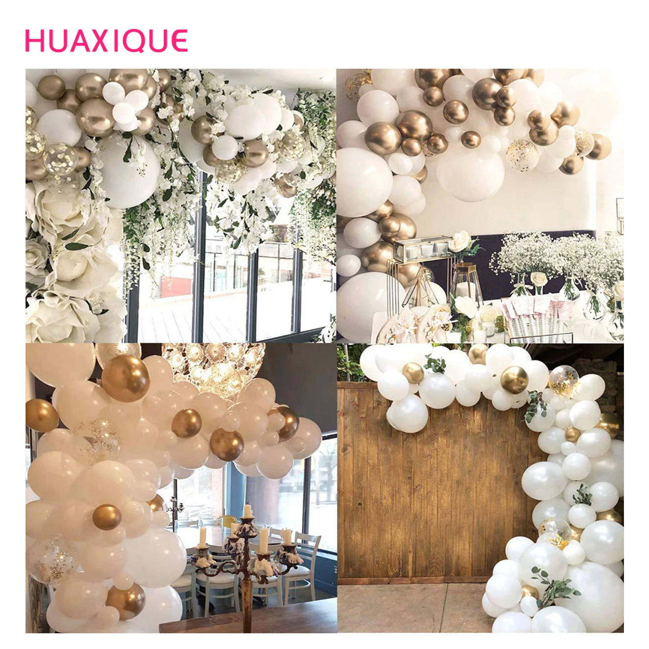 100pcs white golden confetti balloon wreath arch set artificial palm leaf birthday party wedding decorations
100pcs white golden confetti balloon wreath arch set artificial palm leaf birthday party wedding decorations