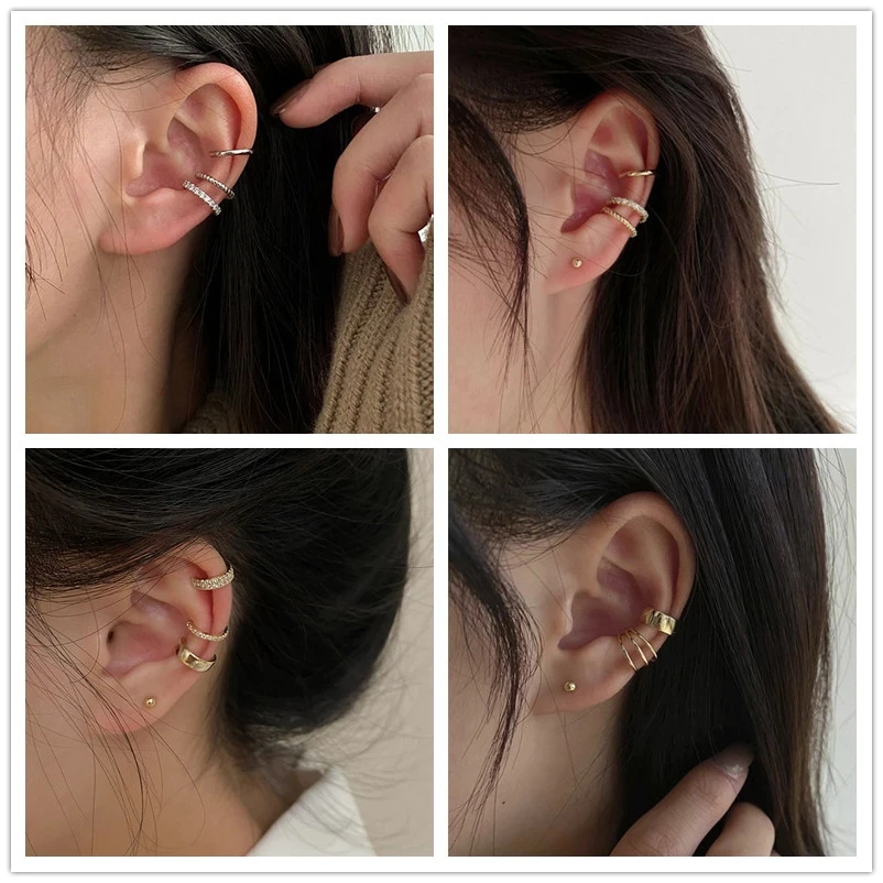 Gold Leaves Ear Cuff Black Non-Piercing Ear Clips Fake Cartilage Earrings Clip Earrings For Women Men Wholesale Jewelry
Gold Leaves Ear Cuff Black Non-Piercing Ear Clips Fake Cartilage Earrings Clip Earrings For Women Men Wholesale Jewelry