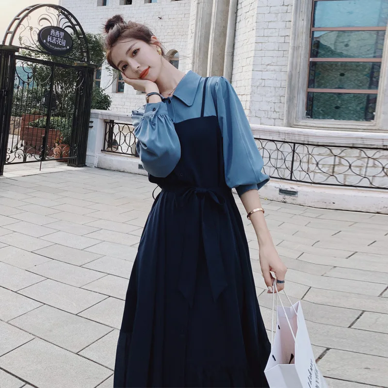 Niche shirt dress female 2021 spring autumn new French ladies pure lust high-level sense elegant women temperament vestidos 
Niche shirt dress female 2021 spring autumn new French ladies pure lust high-level sense elegant women temperament vestidos