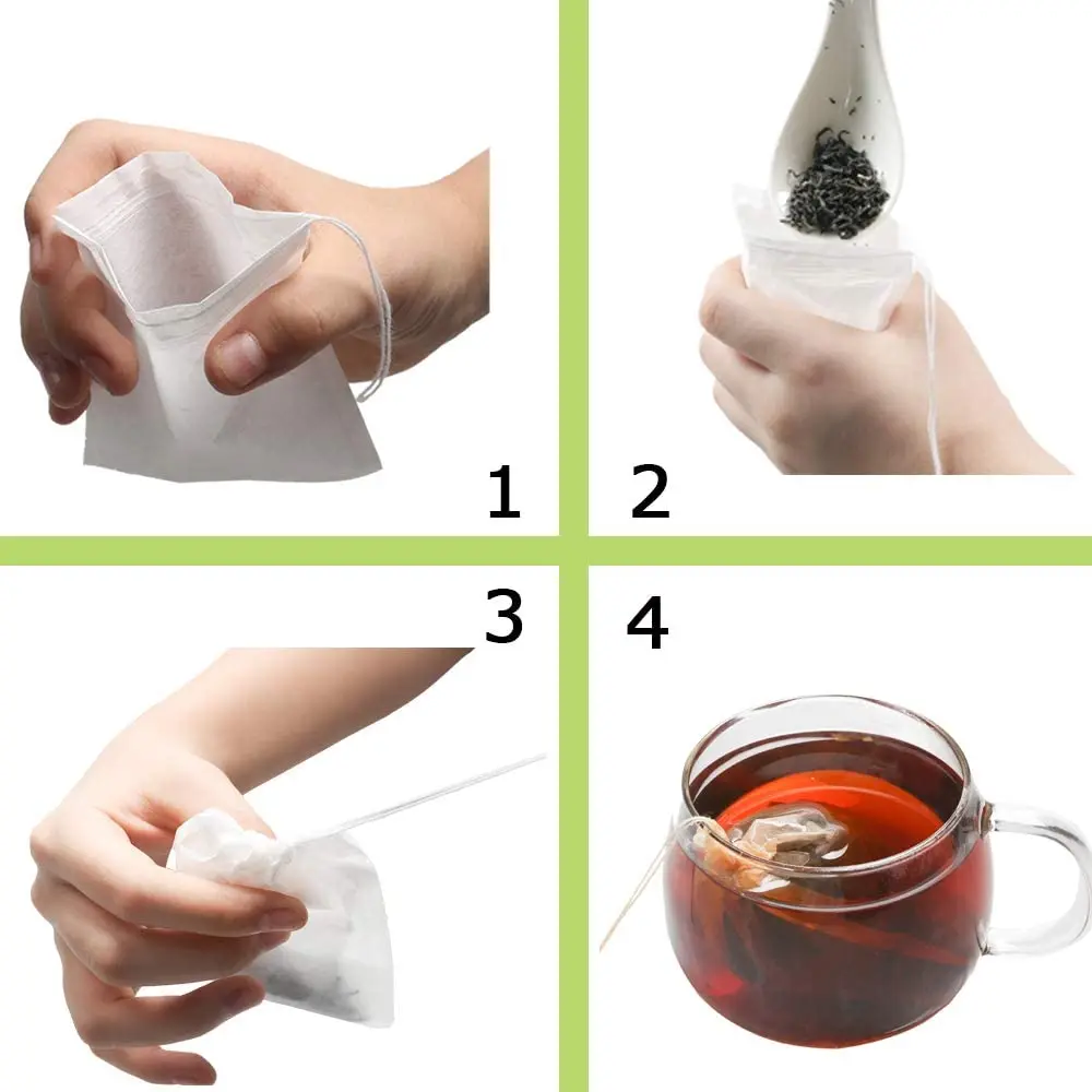 Food Grade Non-woven Fabric Tea Bags 100pcs Tea Filter Bags For Spice Tea Infuser With String Heal Seal Spice Filters Teabags
Food Grade Non-woven Fabric Tea Bags 100pcs Tea Filter Bags For Spice Tea Infuser With String Heal Seal Spice Filters Teabags