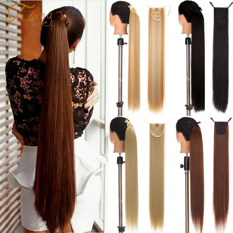 TALANG Synthetic 33" Ultra Long Wrap Around Straight Tail Wig Pony Tail Hair Wig Fake Hair Extension Clip In Ponytail Extensions
TALANG Synthetic 33" Ultra Long Wrap Around Straight Tail Wig Pony Tail Hair Wig Fake Hair Extension Clip In Ponytail Extensions