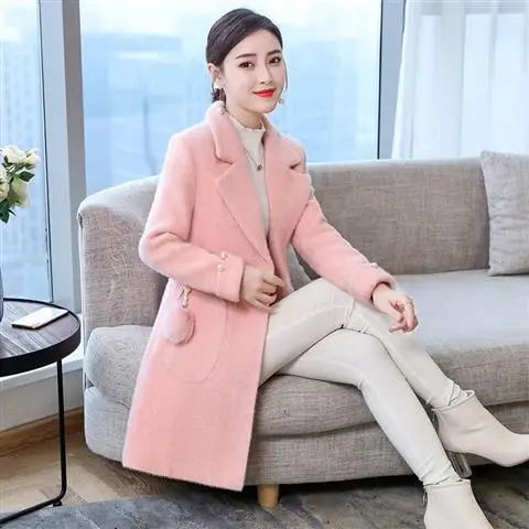 Gold Mink Coat Women's Winter Mid-length New Woolen Coat Women's Thick Woolen Cloth Imitation Mink Velvet
Gold Mink Coat Women's Winter Mid-length New Woolen Coat Women's Thick Woolen Cloth Imitation Mink Velvet