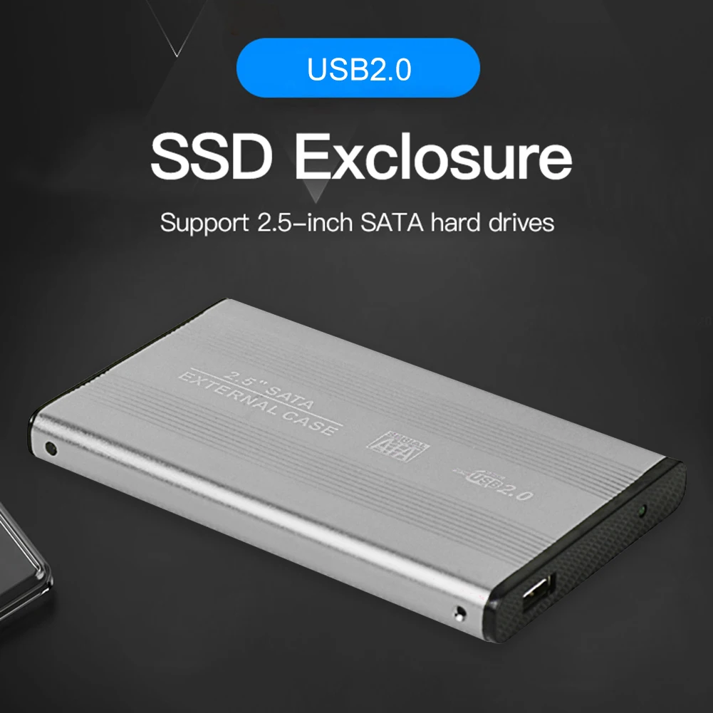W25B 480Mbps USB 2.0 SATA 2.5 inch HDD SSD Box External Enclosure Adapter Harddisk Boxs up to 480M/sec Black Silver Blue Red
W25B 480Mbps USB 2.0 SATA 2.5 inch HDD SSD Box External Enclosure Adapter Harddisk Boxs up to 480M/sec Black Silver Blue Red