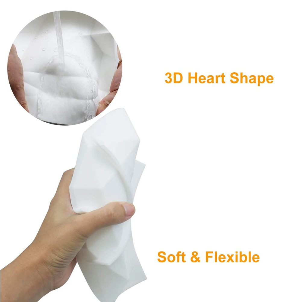 Diamond Heart Love Shaped Silicone Cake Mold Cupcake Mold Oven Baking Pan Chocolate Mousse Dessert Baking Mold DIY Baking Tool
Diamond Heart Love Shaped Silicone Cake Mold Cupcake Mold Oven Baking Pan Chocolate Mousse Dessert Baking Mold DIY Baking Tool