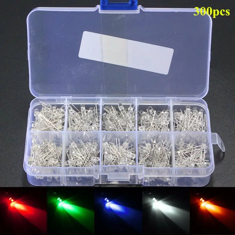 Replaces LED Diodes Set Pack Blue Red Yellow Green 300pcs Light Emitting Assorted Mixed 120° Replacement
Replaces LED Diodes Set Pack Blue Red Yellow Green 300pcs Light Emitting Assorted Mixed 120° Replacement