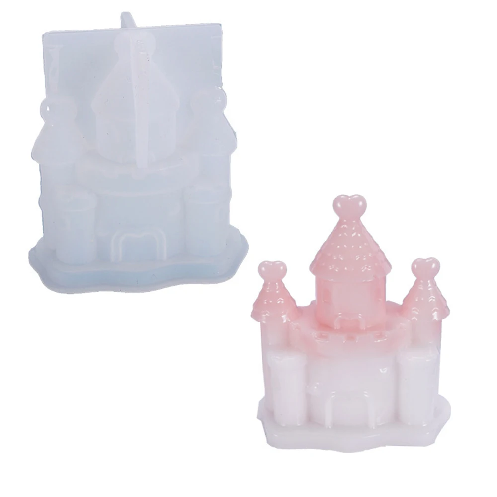 

Castle Candle Silicone Mold Korean Style New Building Simulation Mold Diy Aromatherapy Plaster Candle Mold Fondant Tools