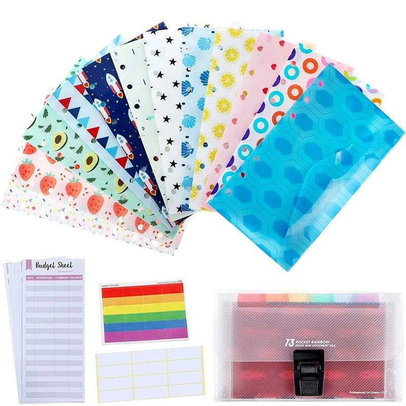 Cash Envelope System for 12 Budget Money Envelopes, 12 Pieces Expense Budget Sheets with Labels for Bill Planner
Cash Envelope System for 12 Budget Money Envelopes, 12 Pieces Expense Budget Sheets with Labels for Bill Planner