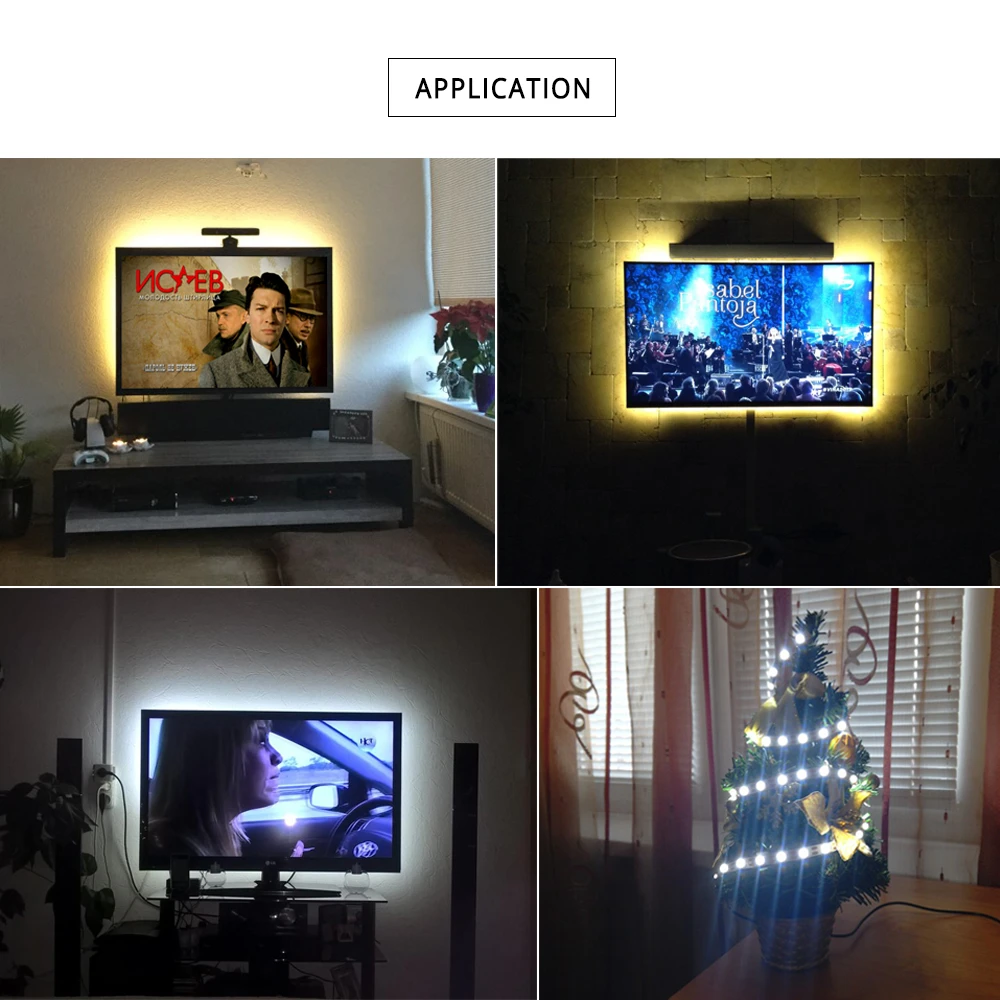 USB RGB LED Lamp Light DC 5V Flexible LED Light Tape Ribbon TV Light Desktop Cabinet Backlighting SMD 2835 LED Light Tape Diode
USB RGB LED Lamp Light DC 5V Flexible LED Light Tape Ribbon TV Light Desktop Cabinet Backlighting SMD 2835 LED Light Tape Diode