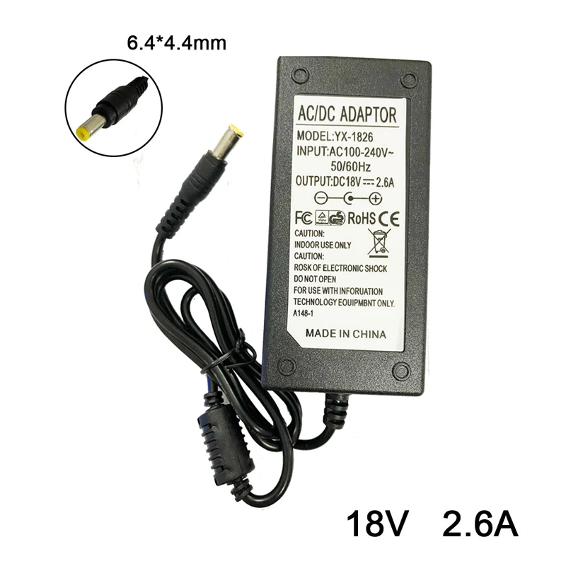 18V 2.6A 6.4*4.4mm AC Adapter For Sony SRS-X7 SRS-X7/B SRS-X7/W Portable NFC Bluetooth Wireless Wi-Fi Personal Audio Speaker
18V 2.6A 6.4*4.4mm AC Adapter For Sony SRS-X7 SRS-X7/B SRS-X7/W Portable NFC Bluetooth Wireless Wi-Fi Personal Audio Speaker