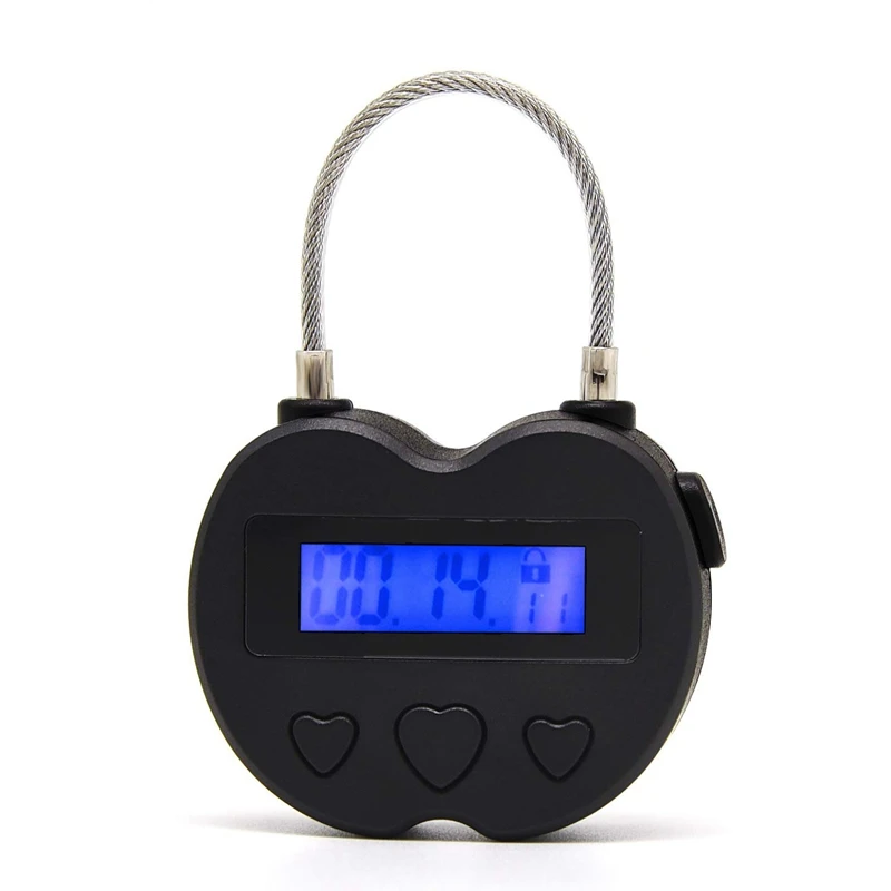 Smart Time Lock LCD Display Time Lock Multifunction Travel Electronic Timer, Waterproof USB Rechargeable Temporary Timer Padlock 
Smart Time Lock LCD Display Time Lock Multifunction Travel Electronic Timer, Waterproof USB Rechargeable Temporary Timer Padlock
