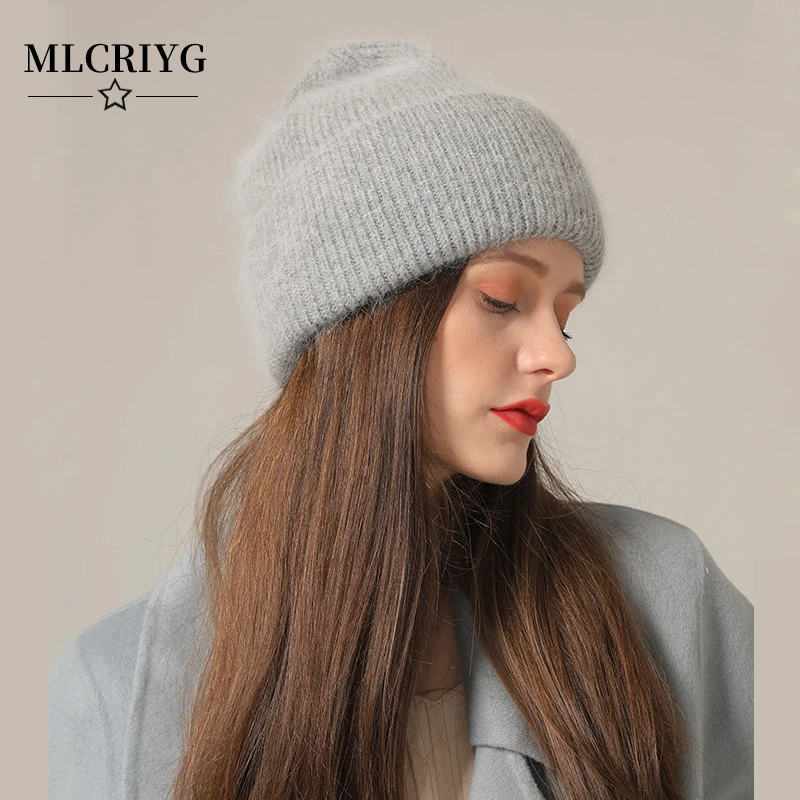 2021 New Autumn Winter Rabbit Hair Warm Hat Beanies Hats Cashmere Knitted Beanie Thick Warm Vogue Women's Wool Angora Caps
2021 New Autumn Winter Rabbit Hair Warm Hat Beanies Hats Cashmere Knitted Beanie Thick Warm Vogue Women's Wool Angora Caps
