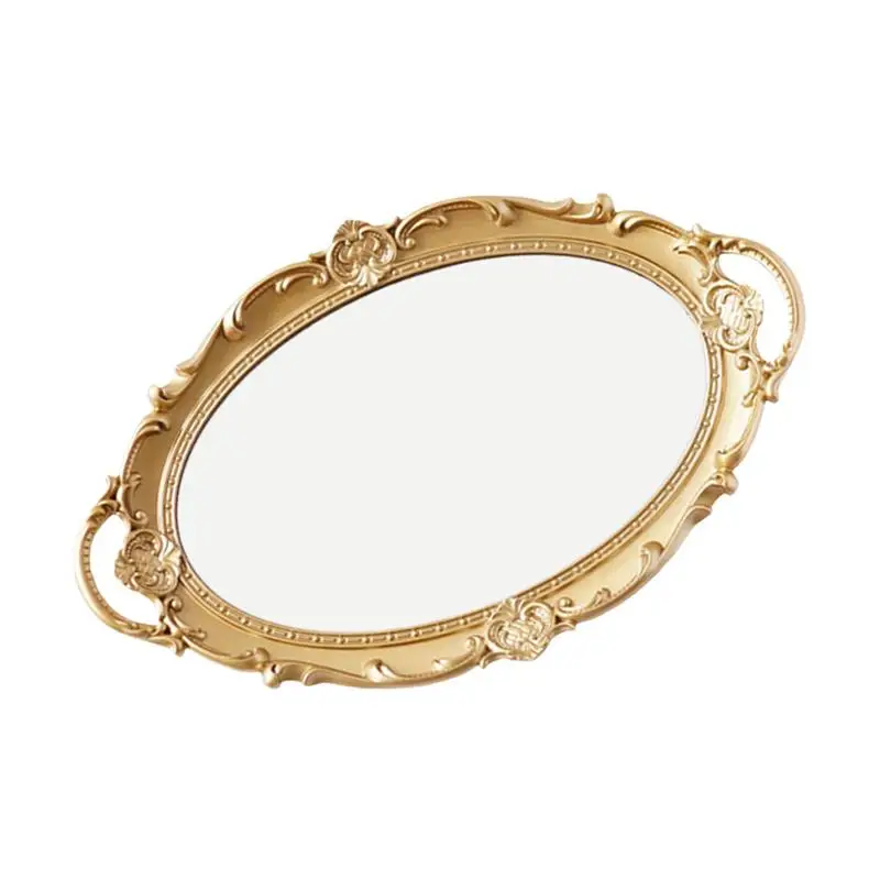 European Storage Tray Cosmetic Tray Storage Plates Perfume Plate Kitchen Storage Tray(Golden)
European Storage Tray Cosmetic Tray Storage Plates Perfume Plate Kitchen Storage Tray(Golden)