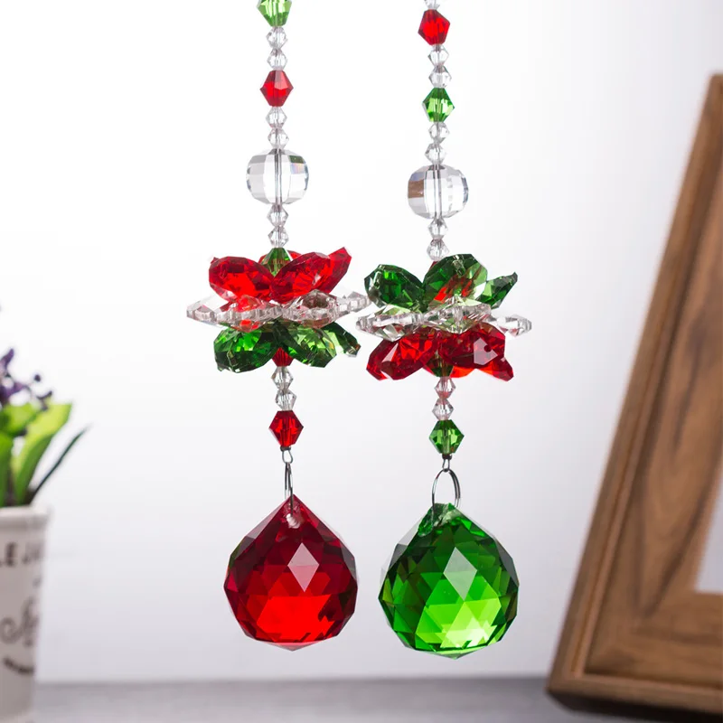 Chandelier Crystals Ball Prism Pendant Rainbow Maker Chakra Cascade Suncatcher Collection Home Wedding Decor Accessories | Дом и сад