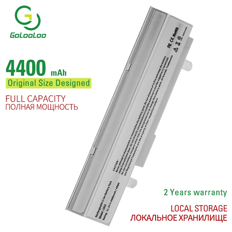 Golooloo 6 cells laptop battery for Asus Eee PC 1011 1011P 1015 1015B 1015C 1015P 1015PN 1015T 1016 1016P 1215 1215B 1215BT
Golooloo 6 cells laptop battery for Asus Eee PC 1011 1011P 1015 1015B 1015C 1015P 1015PN 1015T 1016 1016P 1215 1215B 1215BT