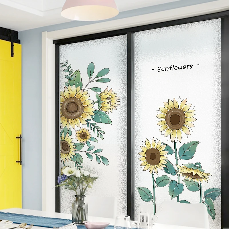 Fresh Sunflower Wall Stickers Flowers Bathroom Anti-peep Sticker Door Paste Sunflower Balcony Window Decor Decals Home Decor PVC
Fresh Sunflower Wall Stickers Flowers Bathroom Anti-peep Sticker Door Paste Sunflower Balcony Window Decor Decals Home Decor PVC
