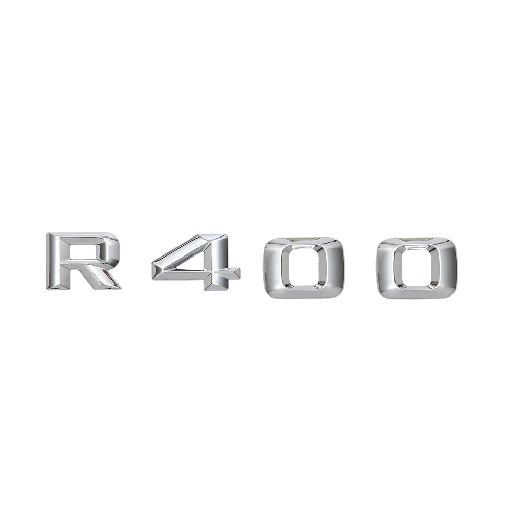 Chrome " R 400 " Car Trunk Rear Letters Words Badge Emblem Letter Decal Sticker for R Class R400
Chrome " R 400 " Car Trunk Rear Letters Words Badge Emblem Letter Decal Sticker for R Class R400
