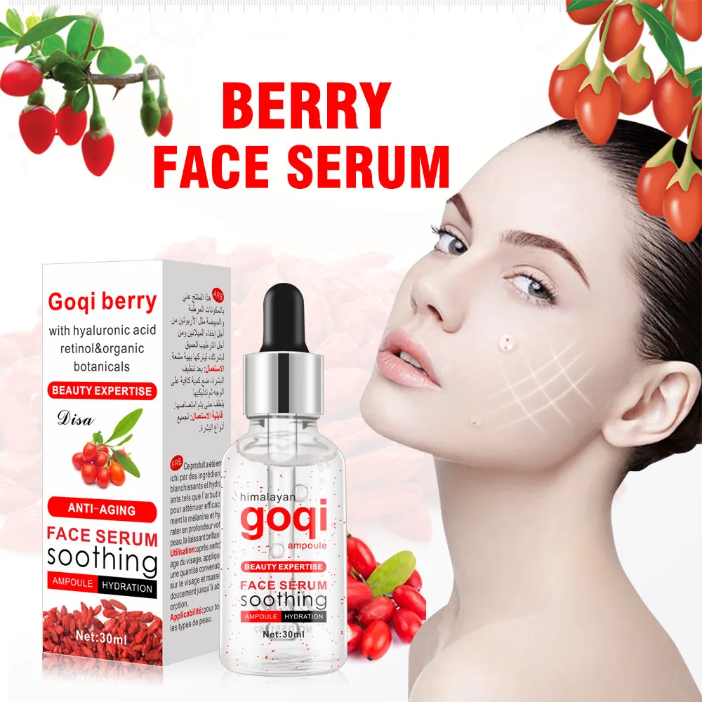 30ml Face Beauty Hyaluronic Acid Serum Brighten Skin Tone Deep Hydration Goqi Berry Extract Facial Nourishing Care Essence
30ml Face Beauty Hyaluronic Acid Serum Brighten Skin Tone Deep Hydration Goqi Berry Extract Facial Nourishing Care Essence