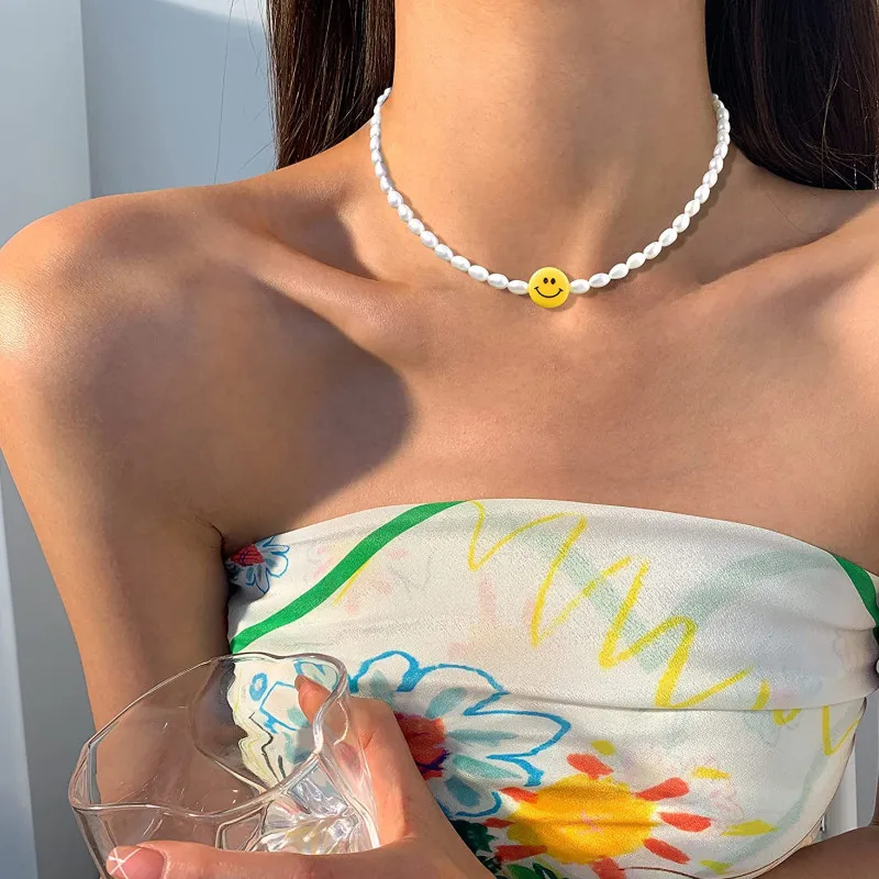 Ожерелье Mizhu smiley face, украшение для девочек, богемное
Ожерелье Mizhu smiley face, украшение для девочек, богемное