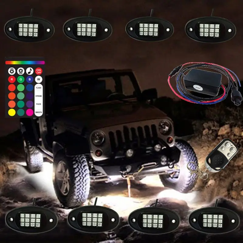 RGB LED Rock Lights for Motorcycle,96 LEDs Multicolor Underglow Neon Light Kits Q9QD
RGB LED Rock Lights for Motorcycle,96 LEDs Multicolor Underglow Neon Light Kits Q9QD