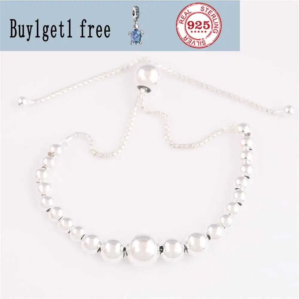925 Sterling Silver String pan Bracelet Of Beads Sliding Adjust Bracelet Bangle Fit Women Bead Charm Diy Europe Jewelry
925 Sterling Silver String pan Bracelet Of Beads Sliding Adjust Bracelet Bangle Fit Women Bead Charm Diy Europe Jewelry