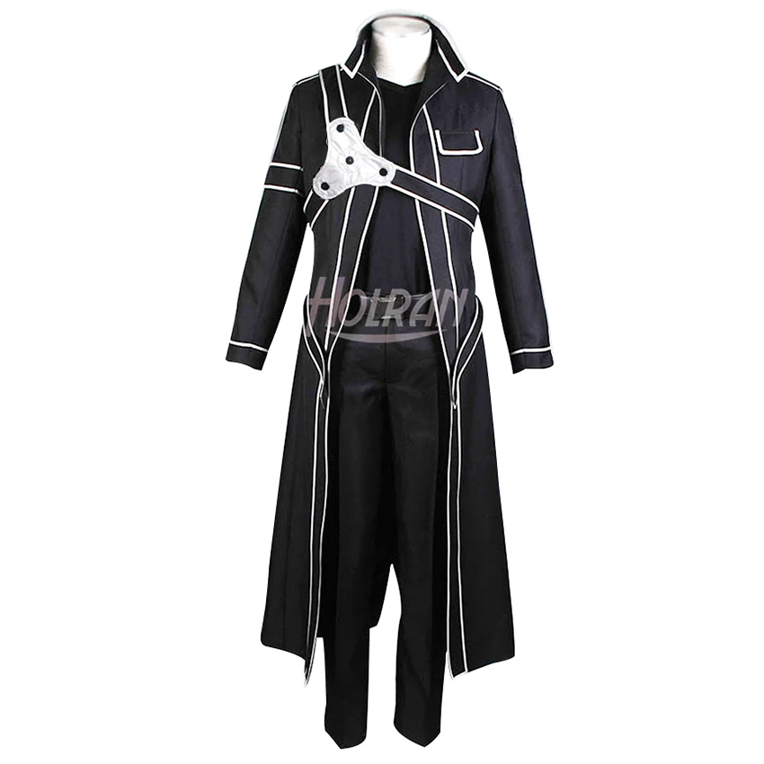 

SAO Sword Art Online 4th Kirigaya Kazuto Kirito Asuna cosplay costume Uniform Set Mens Suit Cloak Coat Shirt Pant Suit Costume
