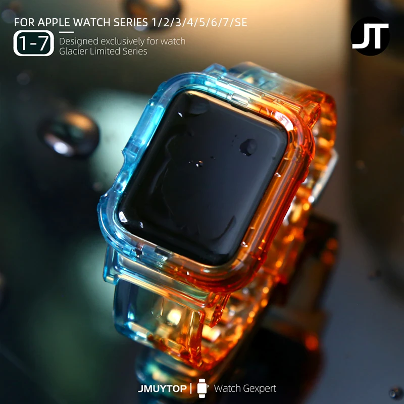Ремешок для Apple Watch Band Series 7 6 44 мм 40 мм, прозрачный градиентный браслет для iwatch SE 5 4 38 мм 42 мм 41 мм 45 мм, аксессуары для часов
Ремешок для Apple Watch Band Series 7 6 44 мм 40 мм, прозрачный градиентный браслет для iwatch SE 5 4 38 мм 42 мм 41 мм 45 мм, аксессуары для часов