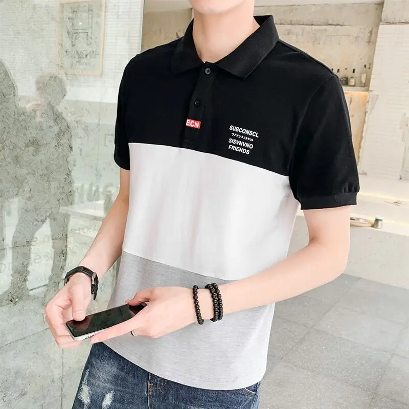 Best selling Brand polo shirt men Casual stitching short sleeve shirt 2019 new summer Breathable men polo shirt plus size M-3XL
Best selling Brand polo shirt men Casual stitching short sleeve shirt 2019 new summer Breathable men polo shirt plus size M-3XL