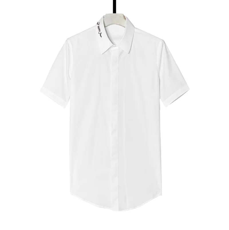 black shirt Bat collar short sleeve embroidered men's slim fit men's shirt luxury t shirt mens button up shirt short sleeve
black shirt Bat collar short sleeve embroidered men's slim fit men's shirt luxury t shirt mens button up shirt short sleeve