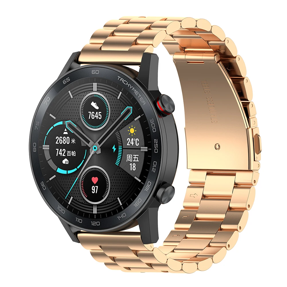 Сменный Металлический регулируемый ремешок для умных часов Huawei Honor Magic Watch 2
Сменный Металлический регулируемый ремешок для умных часов Huawei Honor Magic Watch 2