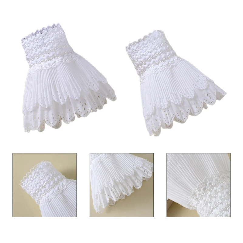 1 Pair Korean Women Girls Fake Flared Sleeves Floral Layered Lace False Cuffs Y1QD
1 Pair Korean Women Girls Fake Flared Sleeves Floral Layered Lace False Cuffs Y1QD