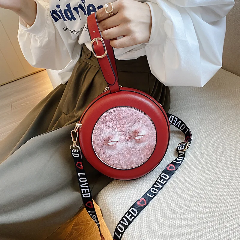 2021 bag female new net red personality eye handbag ins hit color single shoulder messenger heart-shaped small round bag
2021 bag female new net red personality eye handbag ins hit color single shoulder messenger heart-shaped small round bag