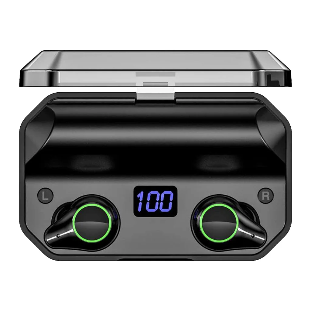 T9 TWS Earphones Bluetooth 5.0 Wireless Earphones IPX7 Waterproof 7000mAh LED Display Charging Case
T9 TWS Earphones Bluetooth 5.0 Wireless Earphones IPX7 Waterproof 7000mAh LED Display Charging Case