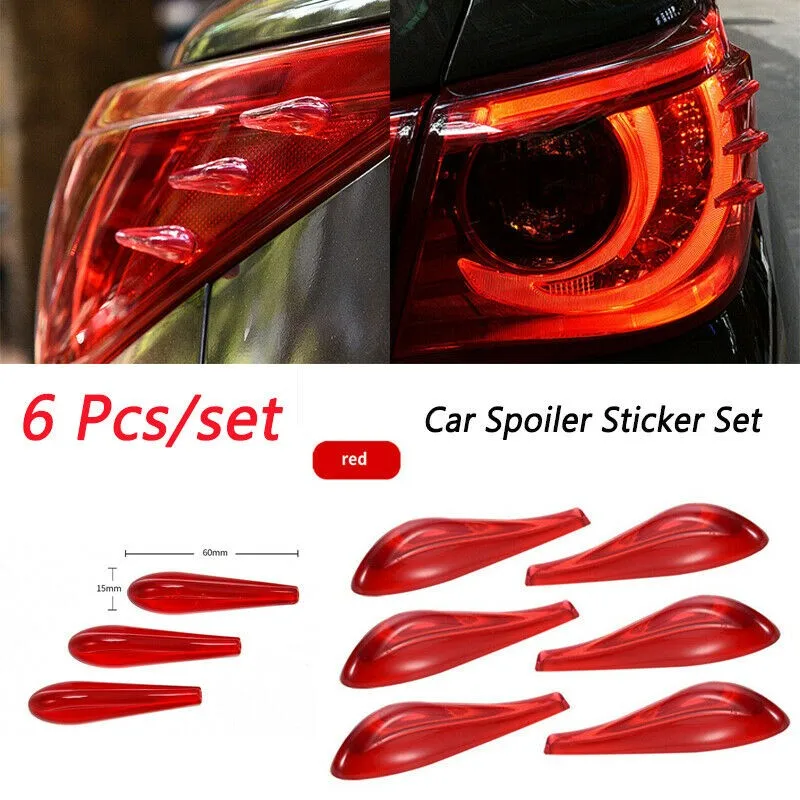 6X Car 3D Spoiler Styling Sticker Anti Collision Mute Noise Reduction Universal Anti-collision Strip
6X Car 3D Spoiler Styling Sticker Anti Collision Mute Noise Reduction Universal Anti-collision Strip