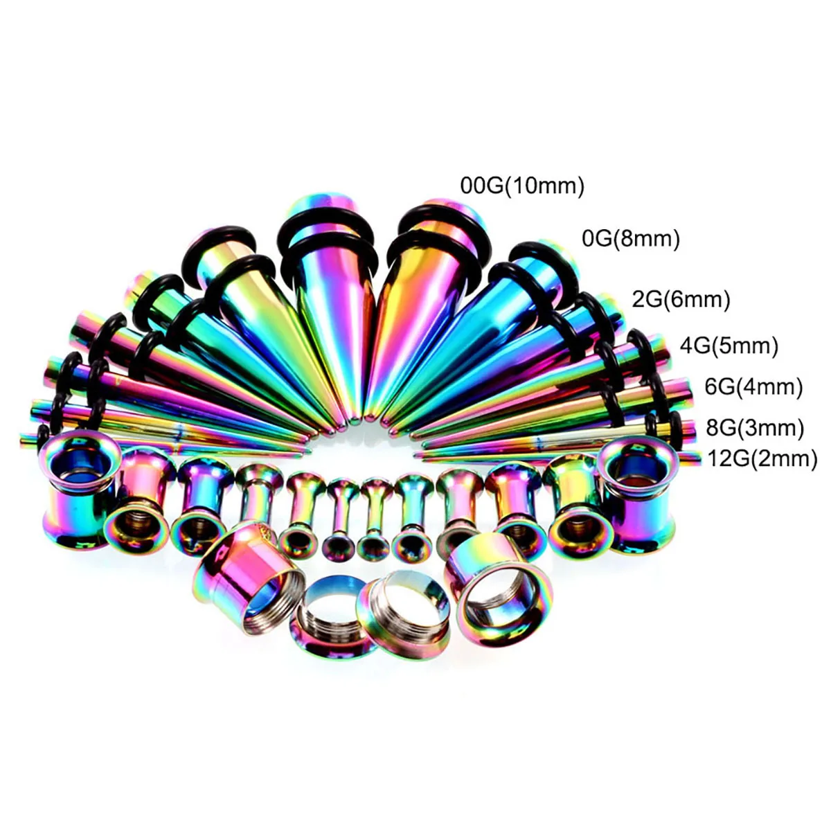 28pcs Ear Stretching Kit Stainless Steel Ear Strecher Set Gauge Plug Ear Tunnel Set Steel Taper Plug Kit Piercing Lot
28pcs Ear Stretching Kit Stainless Steel Ear Strecher Set Gauge Plug Ear Tunnel Set Steel Taper Plug Kit Piercing Lot