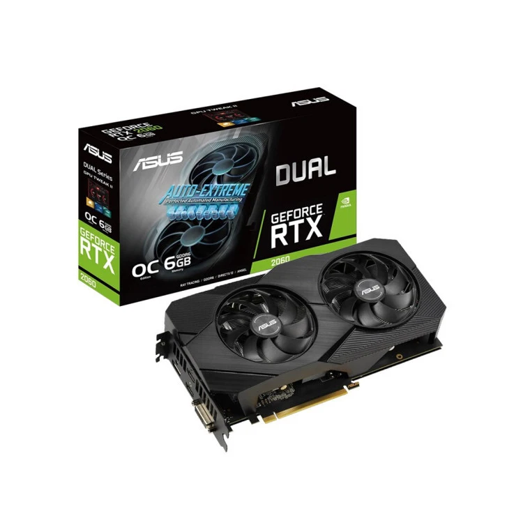ASUS RTX2060 6G GDDR6 6G 192 бит видеокарты GPU графическая карта процессор для настольного компьютера Новинка
ASUS RTX2060 6G GDDR6 6G 192 бит видеокарты GPU графическая карта процессор для настольного компьютера Новинка