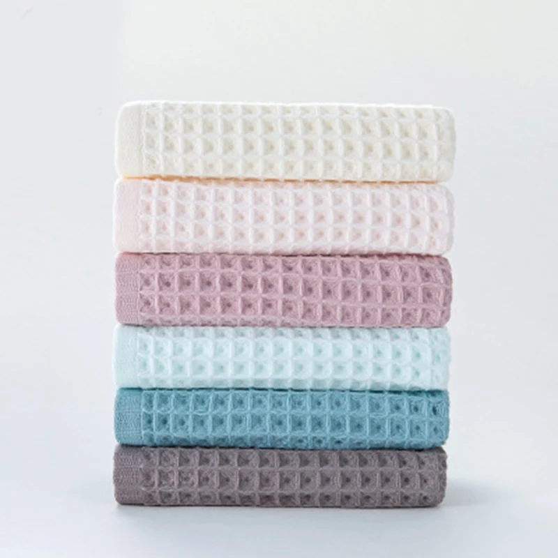 Cotton Fiber Waffle Towel Plaid Travel Bath Towel Water Absorption Quick-drying Soft GR5
Cotton Fiber Waffle Towel Plaid Travel Bath Towel Water Absorption Quick-drying Soft GR5