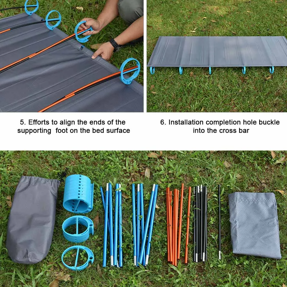 Ultra Light Sturdy Climbing Single Rest Travel Aluminium Frame Sleeping Outdoor Camping Portable Folding Bed Mat Hiking Cot
Ultra Light Sturdy Climbing Single Rest Travel Aluminium Frame Sleeping Outdoor Camping Portable Folding Bed Mat Hiking Cot