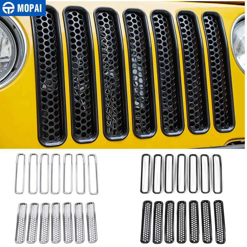 MOPAI For Jeep Wrangler TJ 1997-2006 Mesh Front Insert Grille Cover Trim Car Exterior Decoration ABS Stickers Car Styling
MOPAI For Jeep Wrangler TJ 1997-2006 Mesh Front Insert Grille Cover Trim Car Exterior Decoration ABS Stickers Car Styling