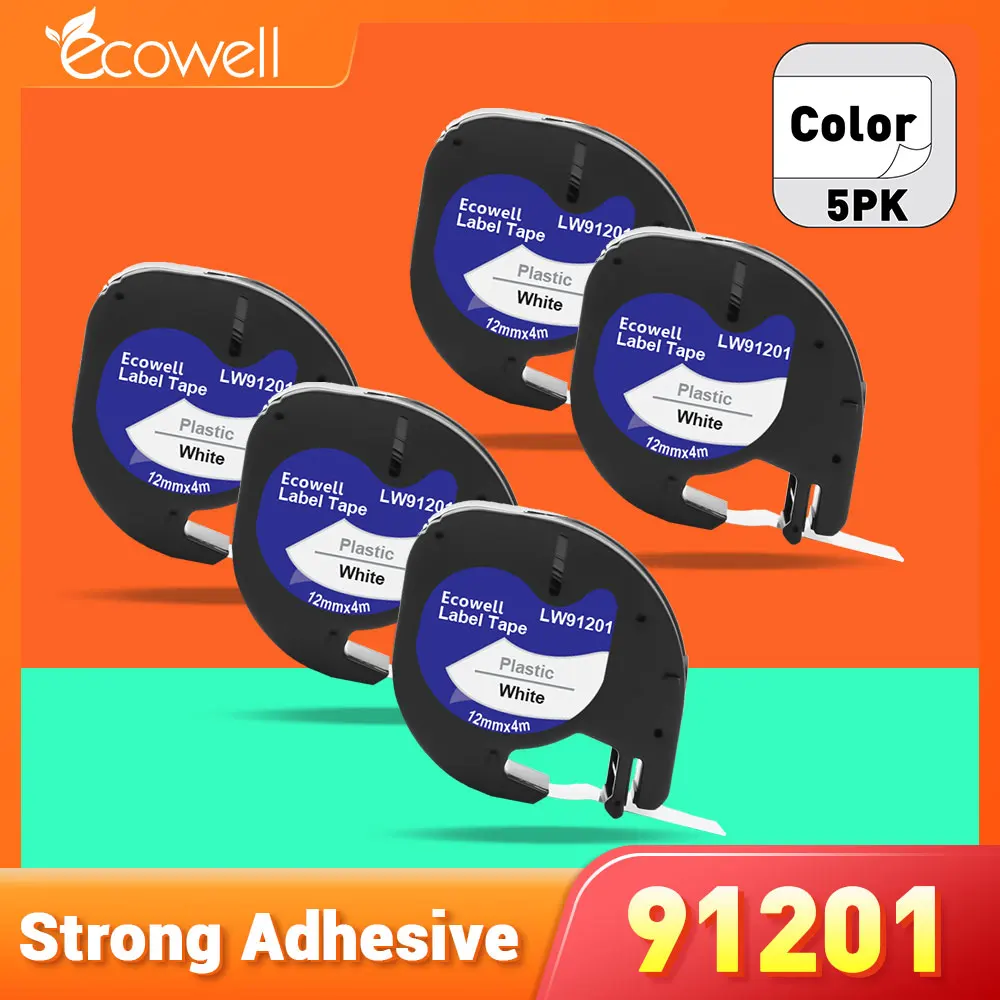 Ecowell бумага этикетка лента 91201 12 мм x 4 м черный на белом Совместимость лента Dymo LetraTag для QX-50,XM,LT-100H, LT-100T принтера
Ecowell бумага этикетка лента 91201 12 мм x 4 м черный на белом Совместимость лента Dymo LetraTag для QX-50,XM,LT-100H, LT-100T принтера