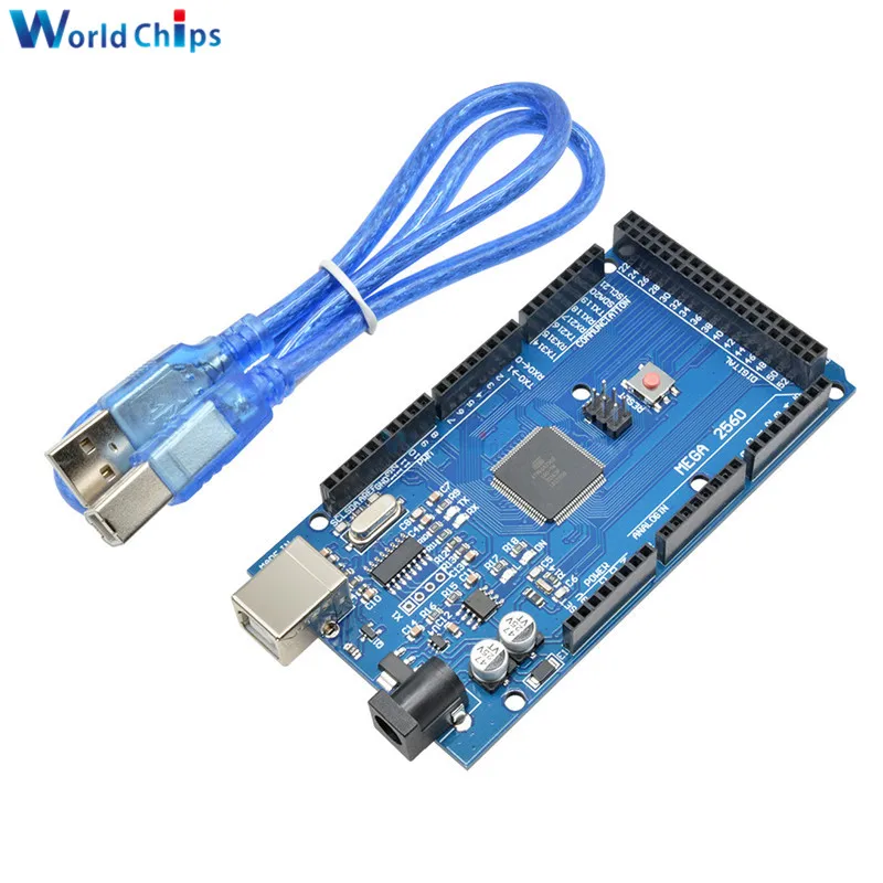 Плата Mega 2560 R3 Mega2560 REV3 (CH340 CH340G) с usb кабелем совместима высокое качество|mega2560 r3|usb
