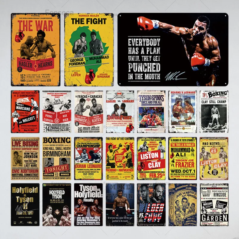 Boxing Metal Sign Tin Sign Plaque Metal Vintage Pub Retro Wall Decor for Bar Pub Club Man Cave Metal Posters 
Boxing Metal Sign Tin Sign Plaque Metal Vintage Pub Retro Wall Decor for Bar Pub Club Man Cave Metal Posters